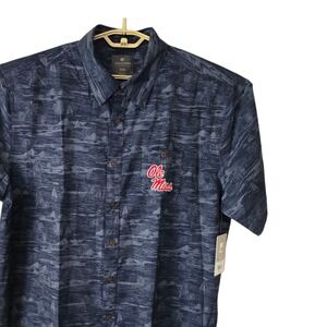 Colosseum Ole Miss Rebels XXL Button Down Shirt Tropical Sailboat Palm Tree